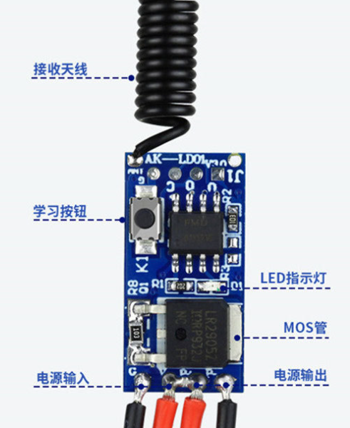 轻触开关改遥控开关