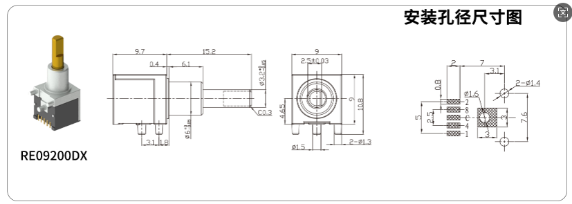 旋转开关规格参数